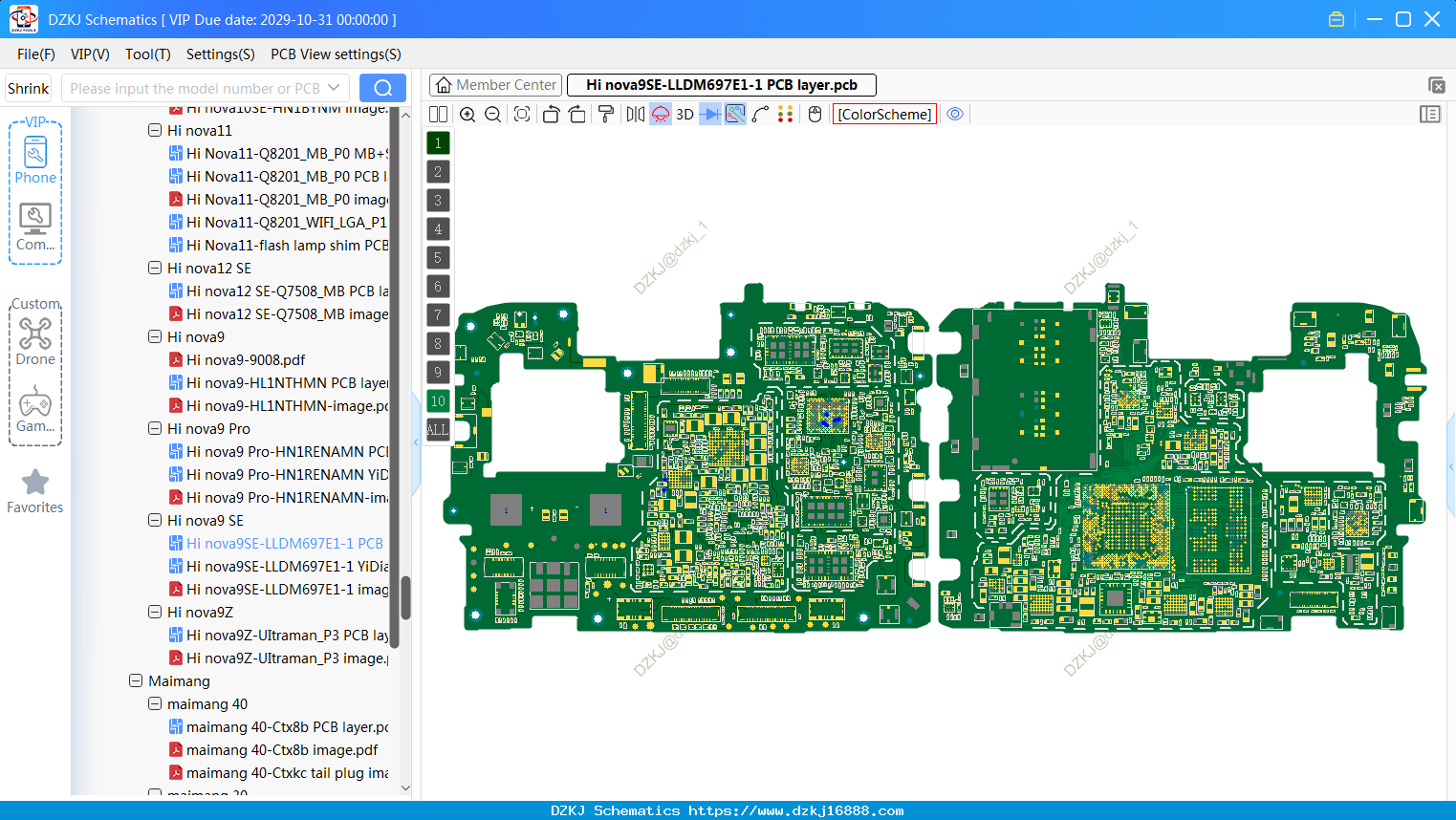 Huawei Hi Nova9SE-LLDM697E1-1 PCB Layer